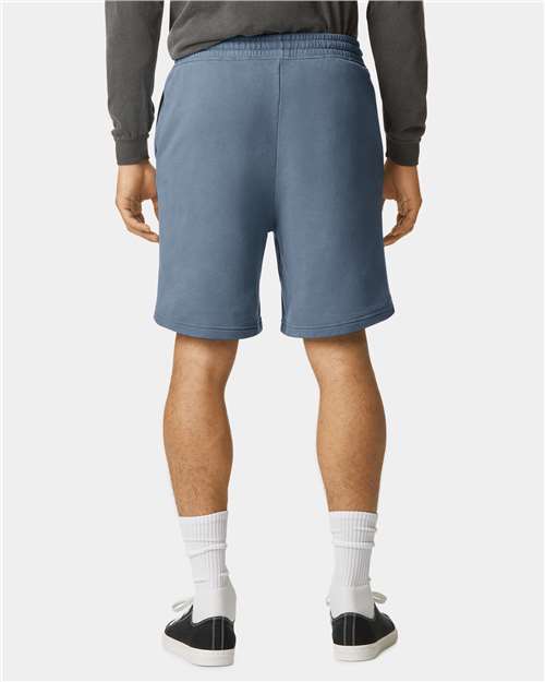 Comfort Colors 1468 Unisex Garment-Dyed Lightweight Sweat Shorts - Blue Jean - model back