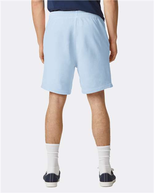 Comfort Colors 1468 Unisex Garment-Dyed Lightweight Sweat Shorts - Hydrangea - model back