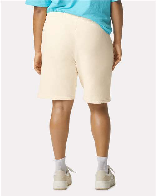 Comfort Colors 1468 Unisex Garment-Dyed Lightweight Sweat Shorts - Ivory - model back