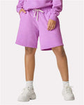 Comfort Colors 1468 Unisex Garment-Dyed Lightweight Sweat Shorts - Neon Violet - model front