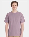 Hanes GDH11B Unisex Botanical Dyed T-Shirt - Botanical Nimbus - model front