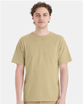 Hanes GDH11B Unisex Botanical Dyed T-Shirt - Botanical Pomegranate Rind - model front