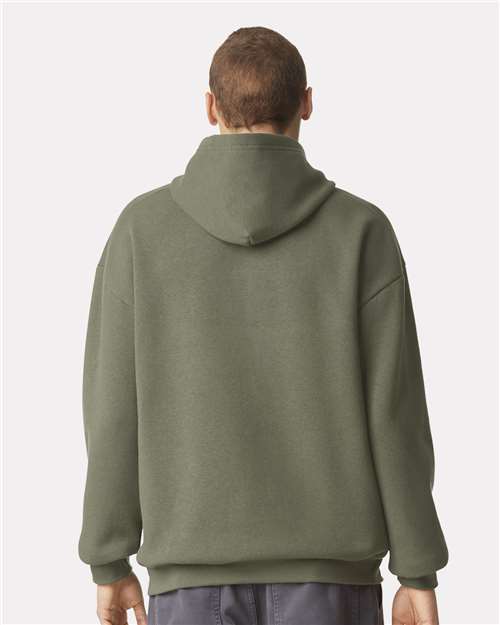 American Apparel RF498 Unisex ReFlex Fleece Hoodie Sweatshirt - Lieutenant - model back