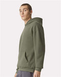 American Apparel RF498 Unisex ReFlex Fleece Hoodie Sweatshirt - Lieutenant - model side