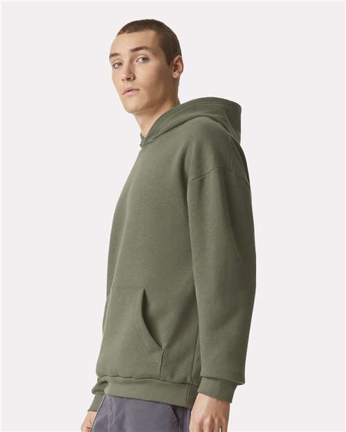 American Apparel RF498 Unisex ReFlex Fleece Hoodie Sweatshirt - Lieutenant - model side