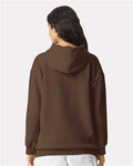 American Apparel RF498 Unisex ReFlex Fleece Hoodie Sweatshirt - Brown - model back