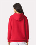 American Apparel RF498 Unisex ReFlex Fleece Hoodie Sweatshirt - Cardinal - model back