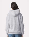 American Apparel RF498 Unisex ReFlex Fleece Hoodie Sweatshirt - Heather Grey - model back