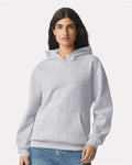 American Apparel RF498 Unisex ReFlex Fleece Hoodie Sweatshirt - Heather Grey - model front
