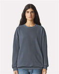 American Apparel RF496 Unisex ReFlex Fleece Crewneck Sweatshirt - Asphalt - model front