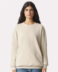American Apparel RF496 Unisex ReFlex Fleece Crewneck Sweatshirt - Bone - model front