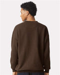 American Apparel RF496 Unisex ReFlex Fleece Crewneck Sweatshirt - Brown - model back