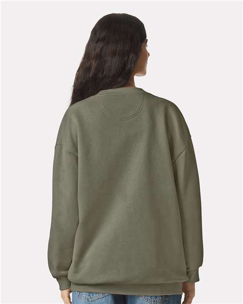 American Apparel RF496 Unisex ReFlex Fleece Crewneck Sweatshirt - Lieutenant - model back
