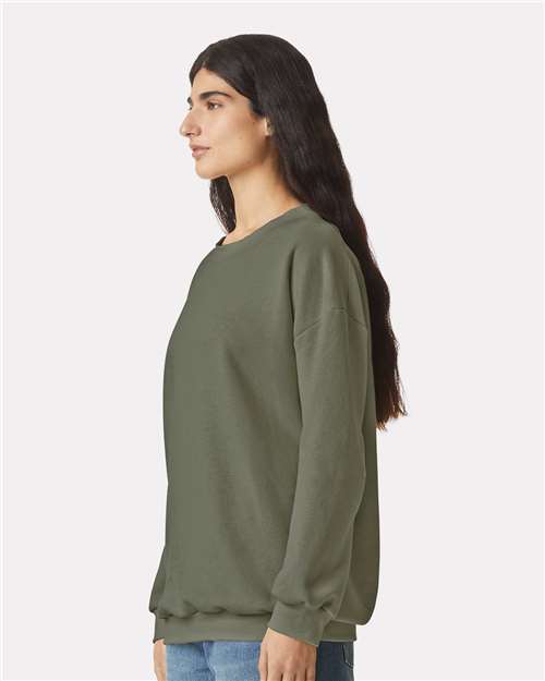 American Apparel RF496 Unisex ReFlex Fleece Crewneck Sweatshirt - Lieutenant - model side