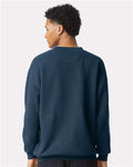 American Apparel RF496 Unisex ReFlex Fleece Crewneck Sweatshirt - Sea Blue - model back
