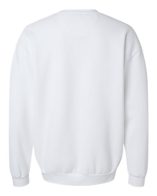 American Apparel RF496 Unisex ReFlex Fleece Crewneck Sweatshirt - White - back