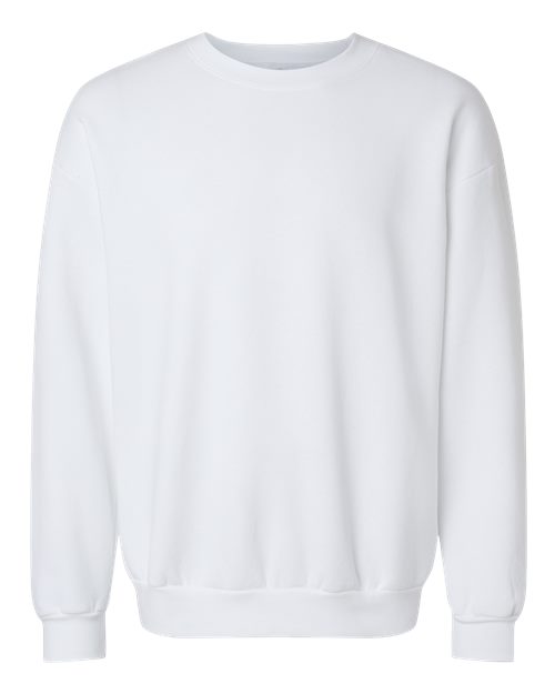 American Apparel RF496 Unisex ReFlex Fleece Crewneck Sweatshirt - White - front