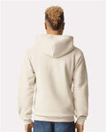 American Apparel RF497 Unisex ReFlex Fleece Full-Zip Hoodie Sweatshirt - Bone - model back