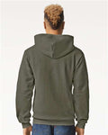 American Apparel RF497 Unisex ReFlex Fleece Full-Zip Hoodie Sweatshirt - Lieutenant - model back