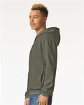 American Apparel RF497 Unisex ReFlex Fleece Full-Zip Hoodie Sweatshirt - Lieutenant - model side