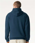 American Apparel RF497 Unisex ReFlex Fleece Full-Zip Hoodie Sweatshirt - Sea Blue - model back