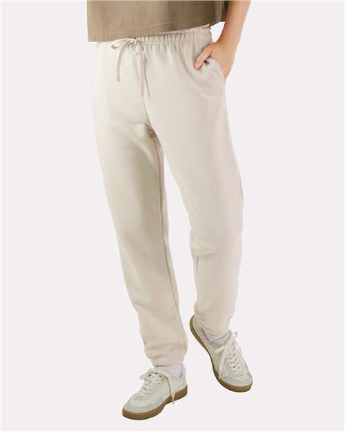American Apparel RF491 Unisex ReFlex Fleece Sweatpants - Bone - model front