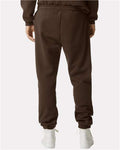 American Apparel RF491 Unisex ReFlex Fleece Sweatpants - Brown - model back