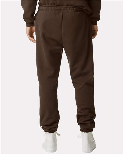 American Apparel RF491 Unisex ReFlex Fleece Sweatpants - Brown - model back