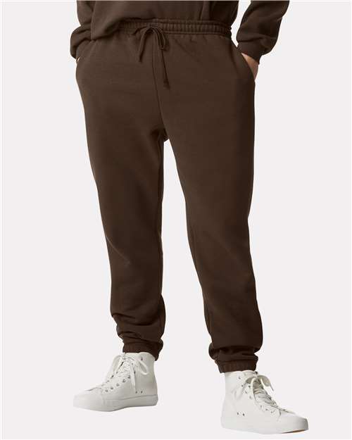 American Apparel RF491 Unisex ReFlex Fleece Sweatpants - Brown - model front