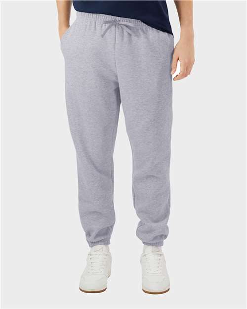 American Apparel RF491 Unisex ReFlex Fleece Sweatpants - Heather Grey - model front