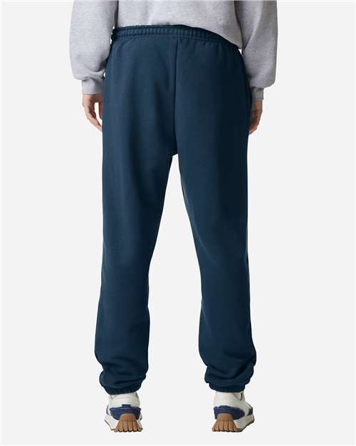 American Apparel RF491 Unisex ReFlex Fleece Sweatpants - Sea Blue - model back