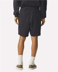 American Apparel 2PQ Unisex Pique Gym Shorts - Black - model back