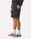 American Apparel 2PQ Unisex Pique Gym Shorts - Black - model side