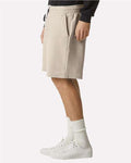 American Apparel 2PQ Unisex Pique Gym Shorts - Bone - model side