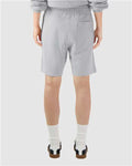 American Apparel 2PQ Unisex Pique Gym Shorts - Heather Grey - model back