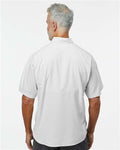 Paragon 700 Men's Hatteras Performance Short Sleeve Fishing Shirt - Aluminum - model back