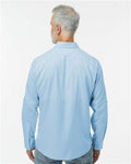 Paragon 702 Men's Kitty Hawk Performance Fishing Shirt - Blue Mist - model back