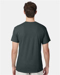 Hanes 42TB Perfect-T Triblend T-Shirt - Athletic Green Heather - model back