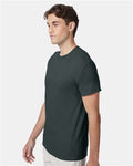 Hanes 42TB Perfect-T Triblend T-Shirt - Athletic Green Heather - model side