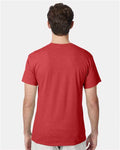 Hanes 42TB Perfect-T Triblend T-Shirt - Athletic Red Heather - model back