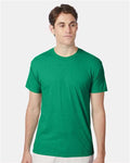 Hanes 42TB Perfect-T Triblend T-Shirt - Kelly Green Heather - model front