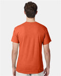 Hanes 42TB Perfect-T Triblend T-Shirt - Orange Heather - model back