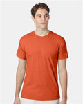 Hanes 42TB Perfect-T Triblend T-Shirt - Orange Heather - model front