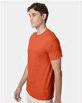 Hanes 42TB Perfect-T Triblend T-Shirt - Orange Heather - model side