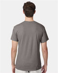 Hanes 42TB Perfect-T Triblend T-Shirt - Stone Grey Heather - model back