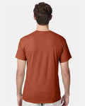 Hanes 42TB Perfect-T Triblend T-Shirt - Texas Orange Heather - model back