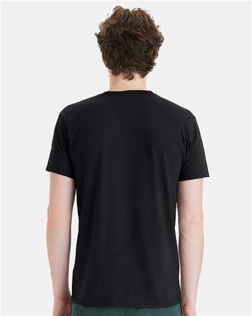 Hanes 498PT Unisex Perfect-T DTG T-Shirt - Black - model back