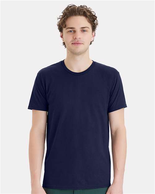Hanes 498PT Unisex Perfect-T DTG T-Shirt - Navy - model front