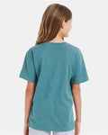 Hanes 498Y Youth Perfect-T T-Shirt - Cactus Heather - model back