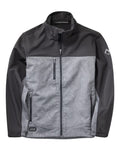 DRI DUCK 5350 Men's Motion Soft Shell Jacket - Topo/ Charcoal - front